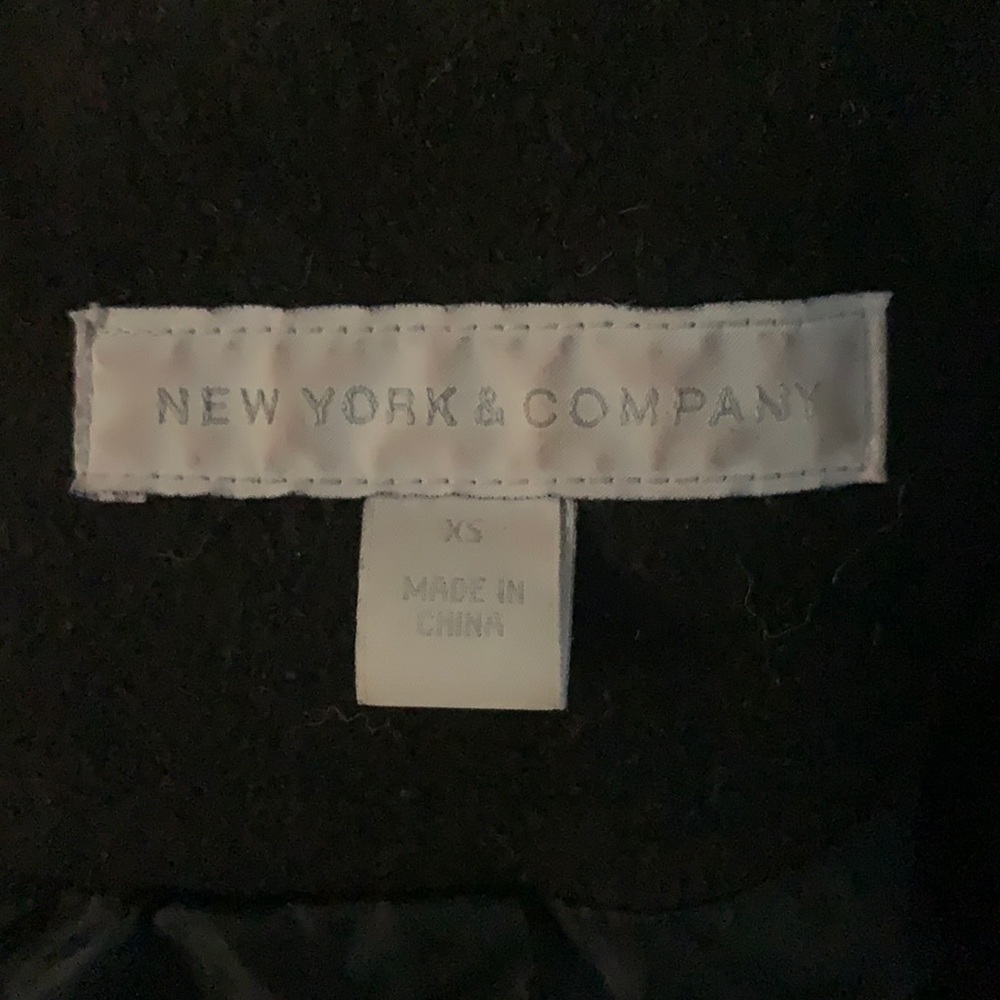 NY&C Black Pea Coat - Picture 8 of 8